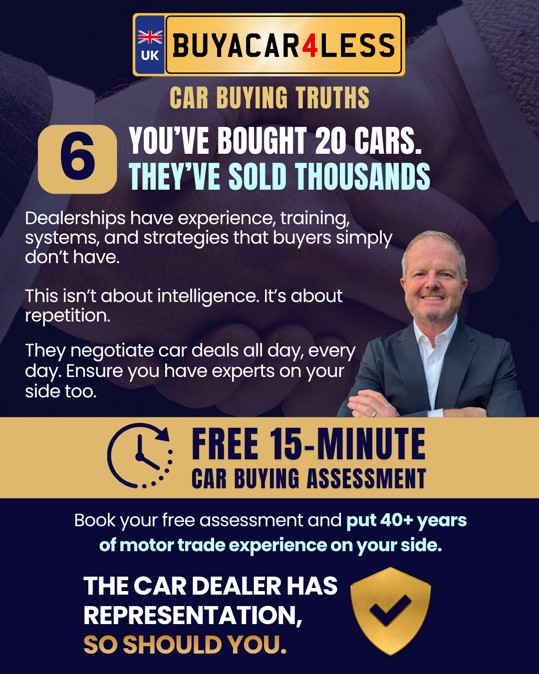 &nbsp;CAR BUYING TRUTH #6 — You’ve Bought 20 Cars… They’ve Sold 2,000
