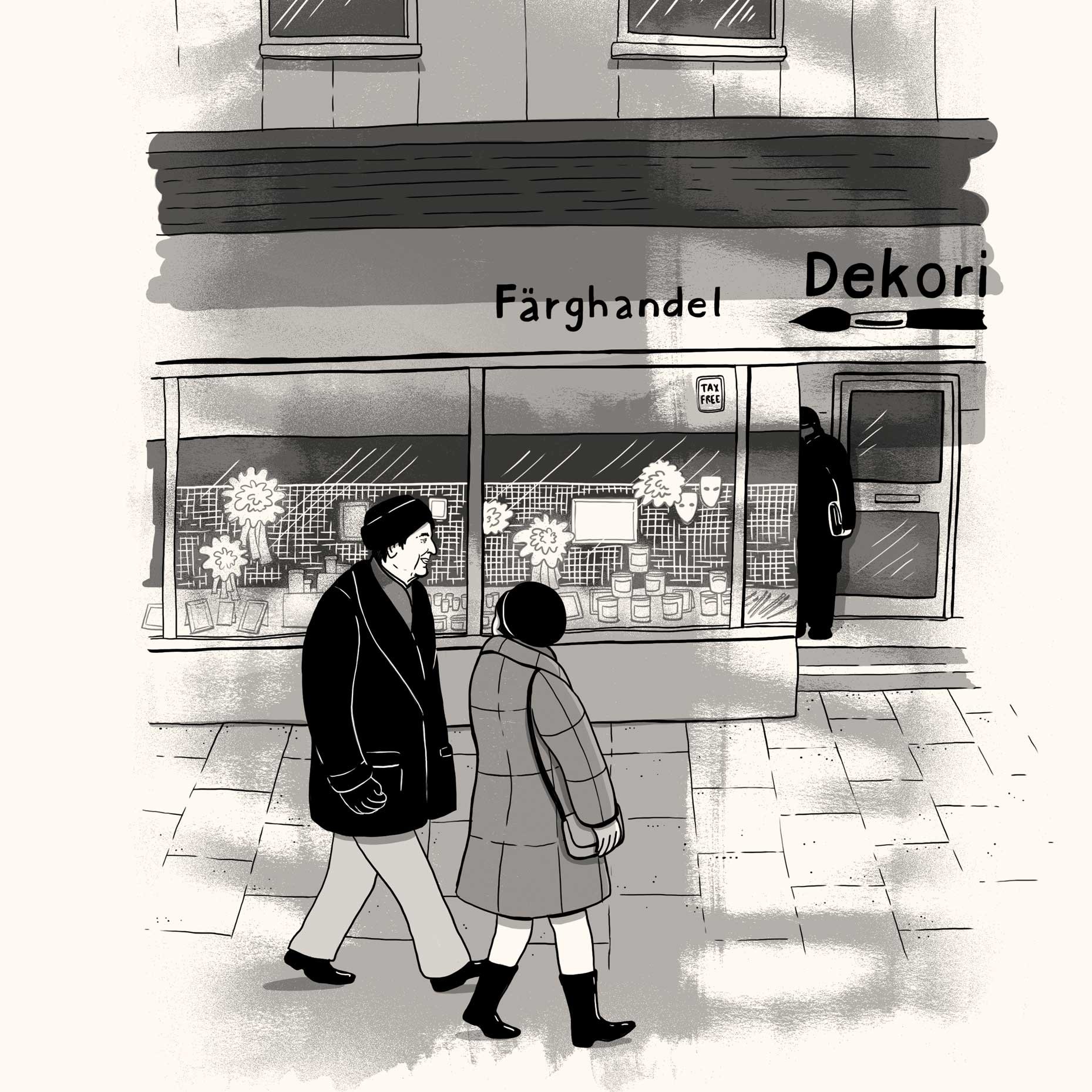 Selkokuvitus Yö nielee päivät -selkokirjaan. Verbal 2025.