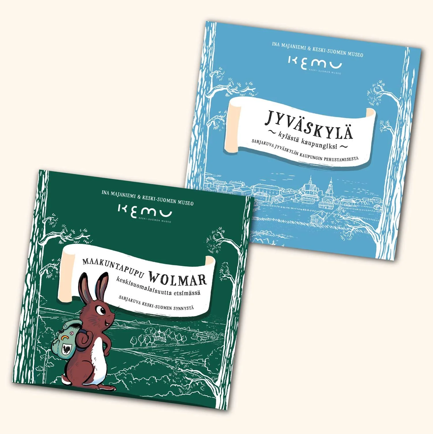 Museopedagogiset sarjakuvat museokauppaan. Keski-Suomen museo 2021.