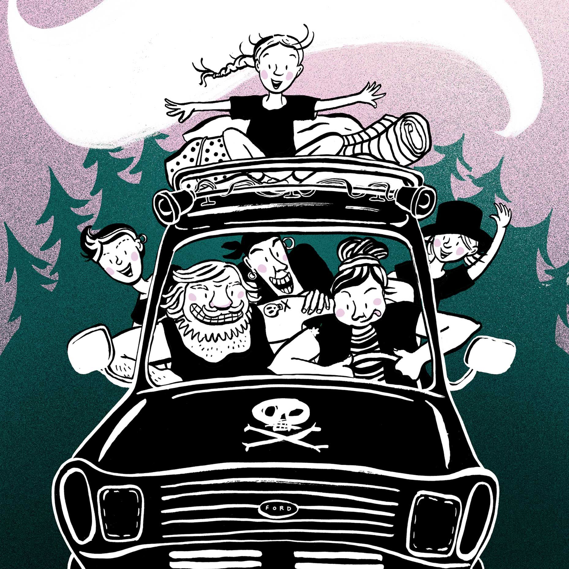 Selkokuvitus Me Rosvolat -selkokirjaan. Avain 2021.