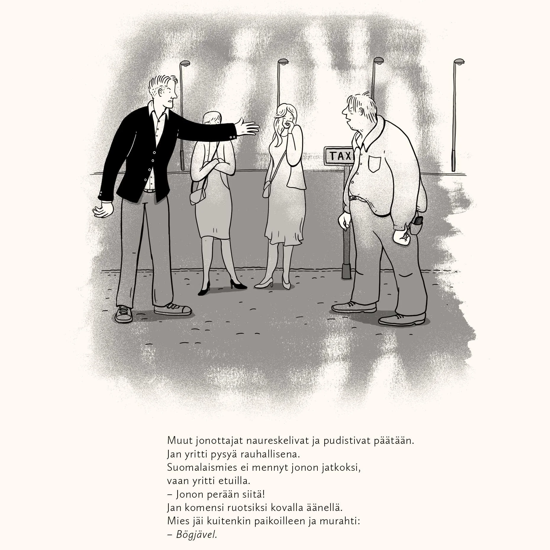 Selkokuvitus Ei verta rantaa rakkaampaa -selkokirjaan. Verbal 2026.