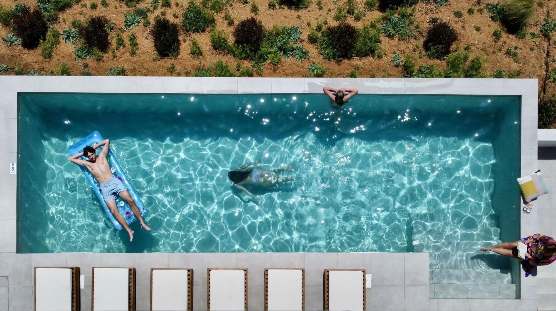 Pool of a villa in Agia Galini south Crete near Beach
