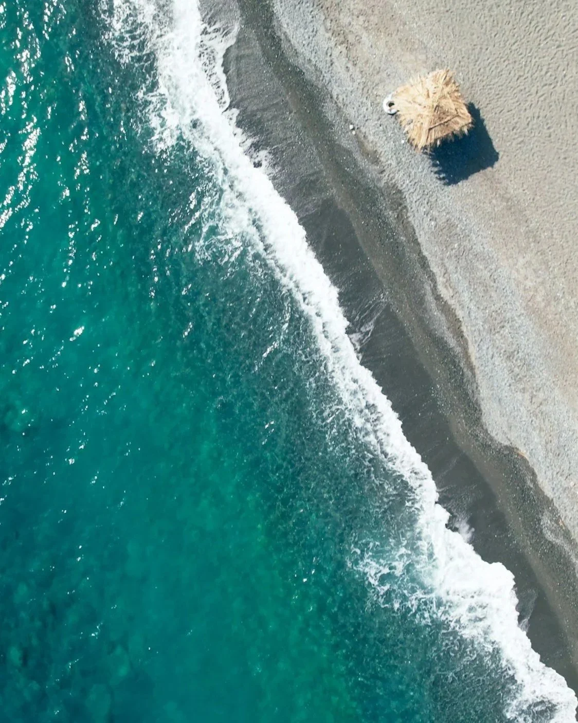 Crystal clear Mediterranean water along the coast of Crete