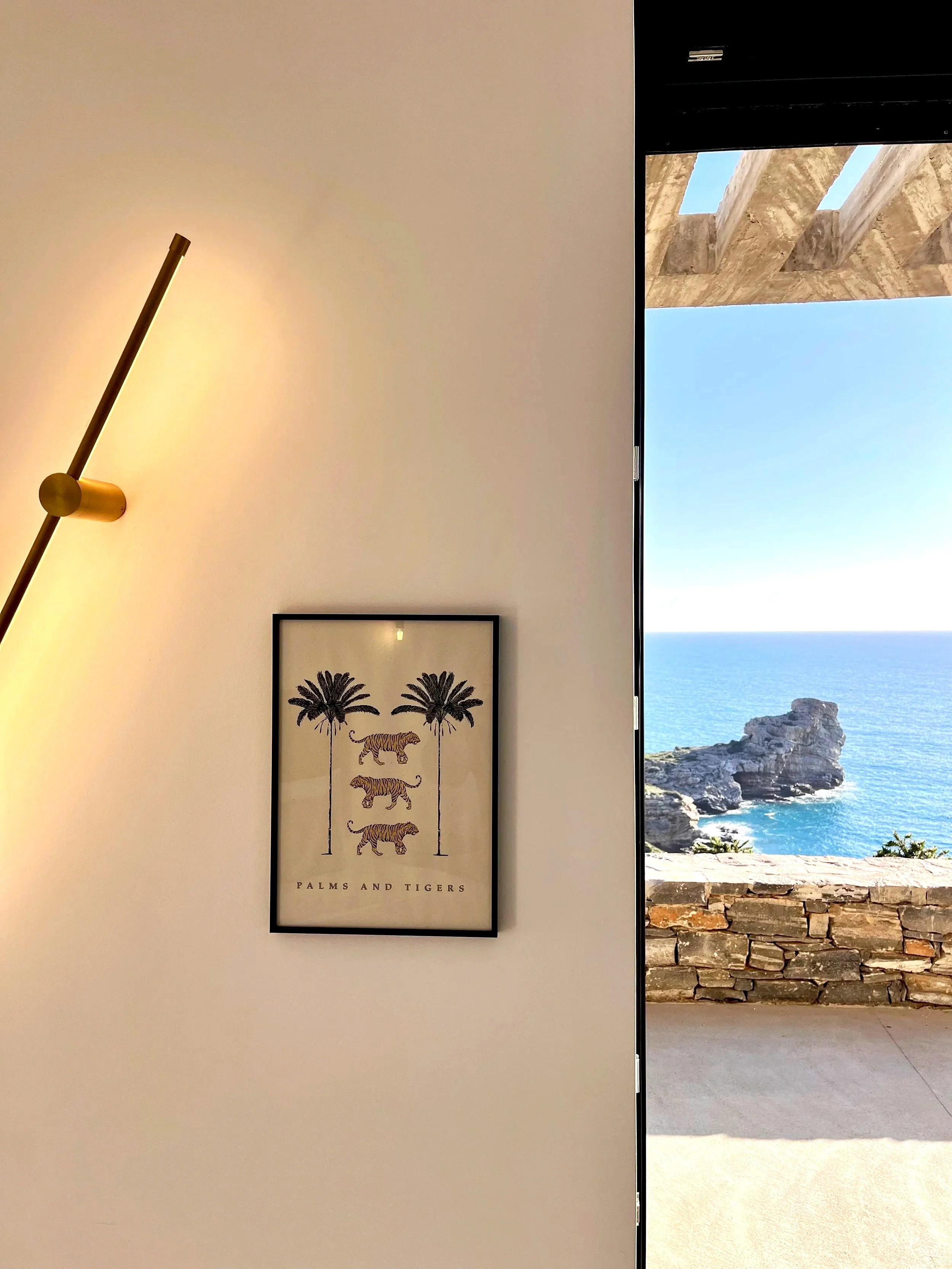 Sea view from a room at villa Eulimene of Aniforas Bay in South Crete.