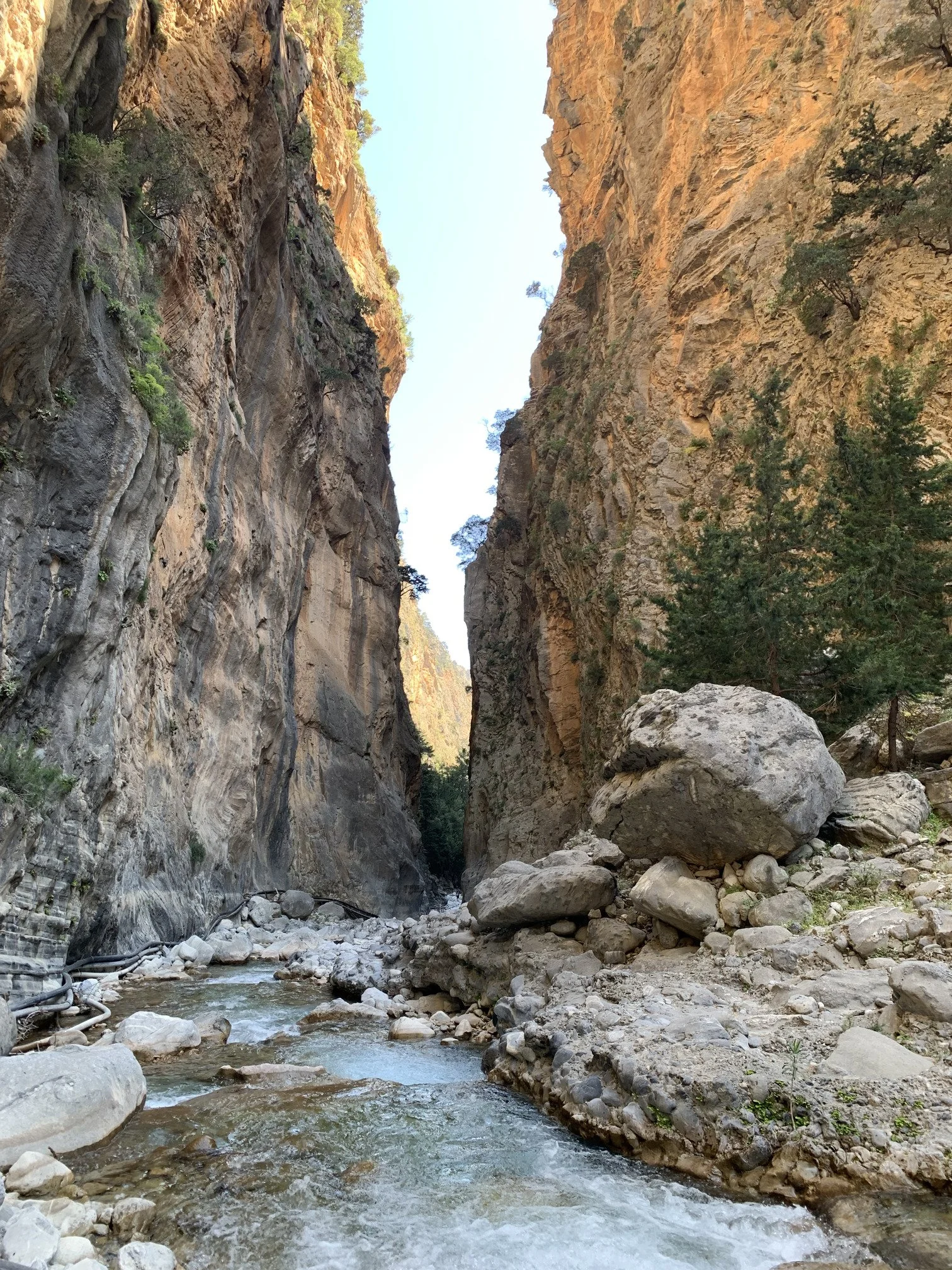 The Iron Gates of Samaria Gorge hiking route