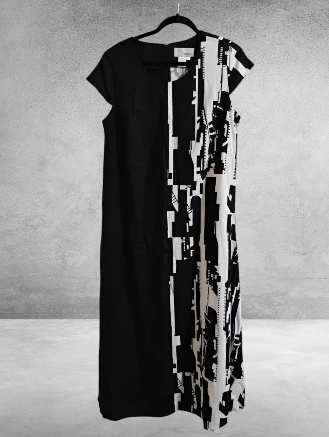 This Dress Is An Elegant Black And White Maxi Dress