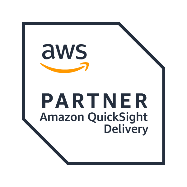 AWS Partner badge for Amazon QuickSight Delivery.