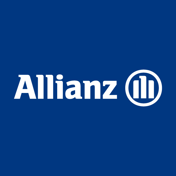 Allianz logo on a blue background
