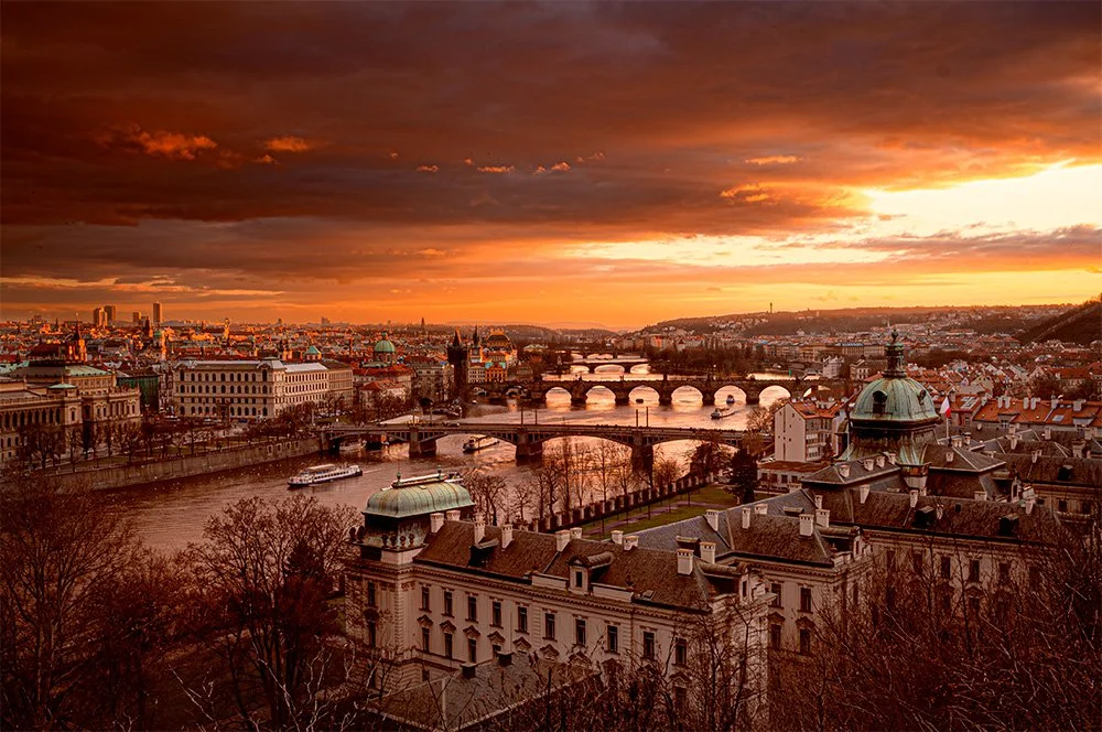 031 - Sunset over Prague
