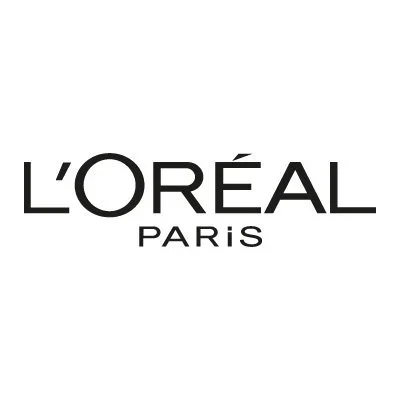 L'Oréal Paris logo in black text on a white background.