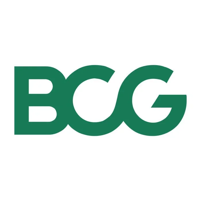 Green logo with the letters BCG