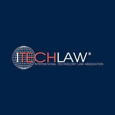 ITC Law logo with a globe graphic and the text 'INTERNATIONAL TECHNOLOGY LAW ASSOCIATION' on a navy blue background.