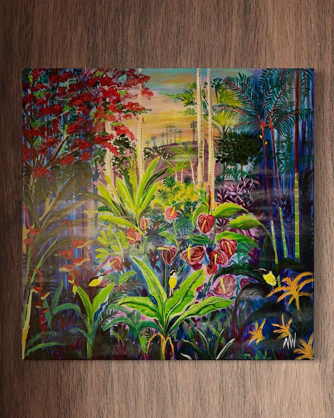 "Where The Bananaquits Play"
Acrylic on Canvas
36" x 36"
BBD$6,000.00/USD$3,000.00