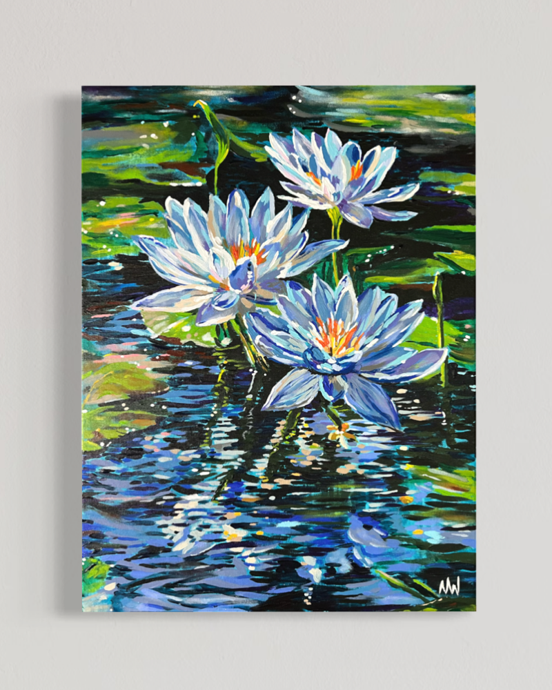"Echoes in the Water" 
Acrylic on Canvas 
18" x 24" 
BBD$4,200.00/USD$2,100.00