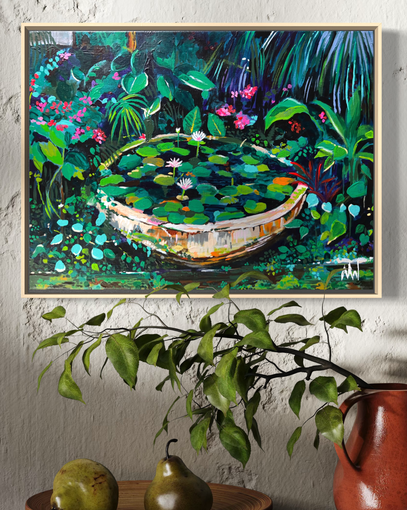 "Lily Canopy"
Acrylic on Canvas
16" x 12" 
SOLD