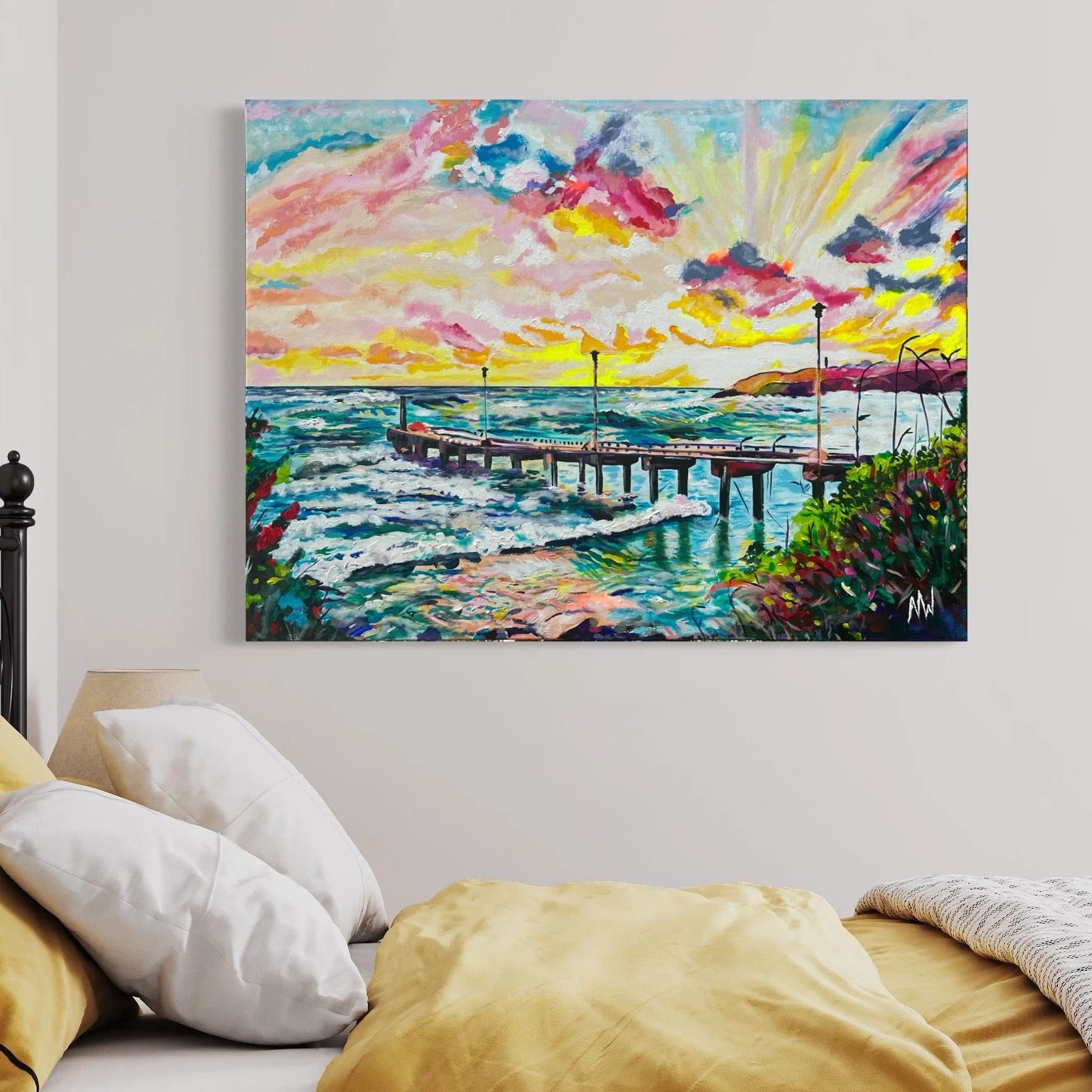 "Skeete's Bay Rise" 
48" x 36"
Acrylic on Canvas
BBD$5,000.00/USD$2,500.00
