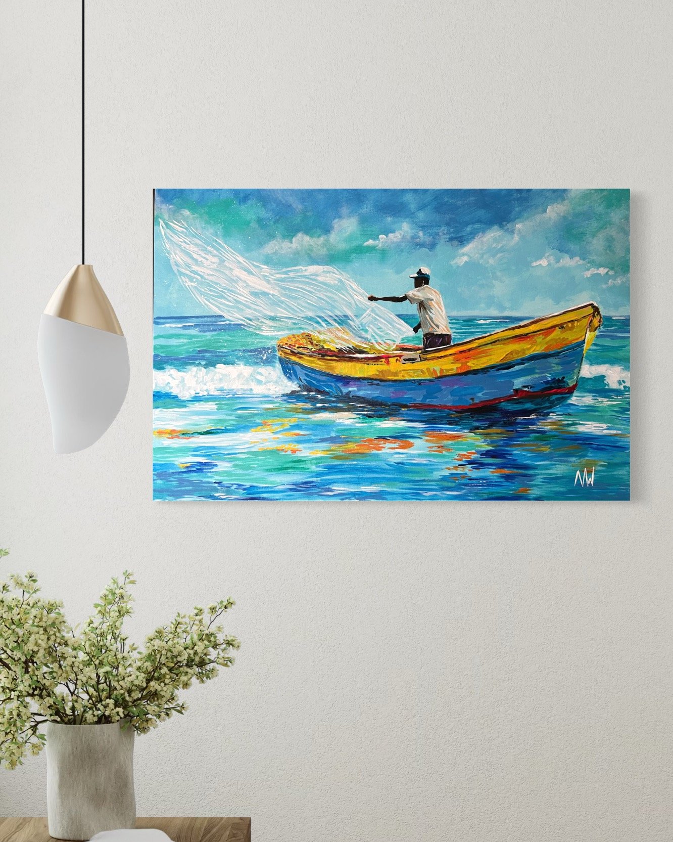 "Fisherman's Cast II"
Acrylic on Canvas
36" x 24" 
SOLD