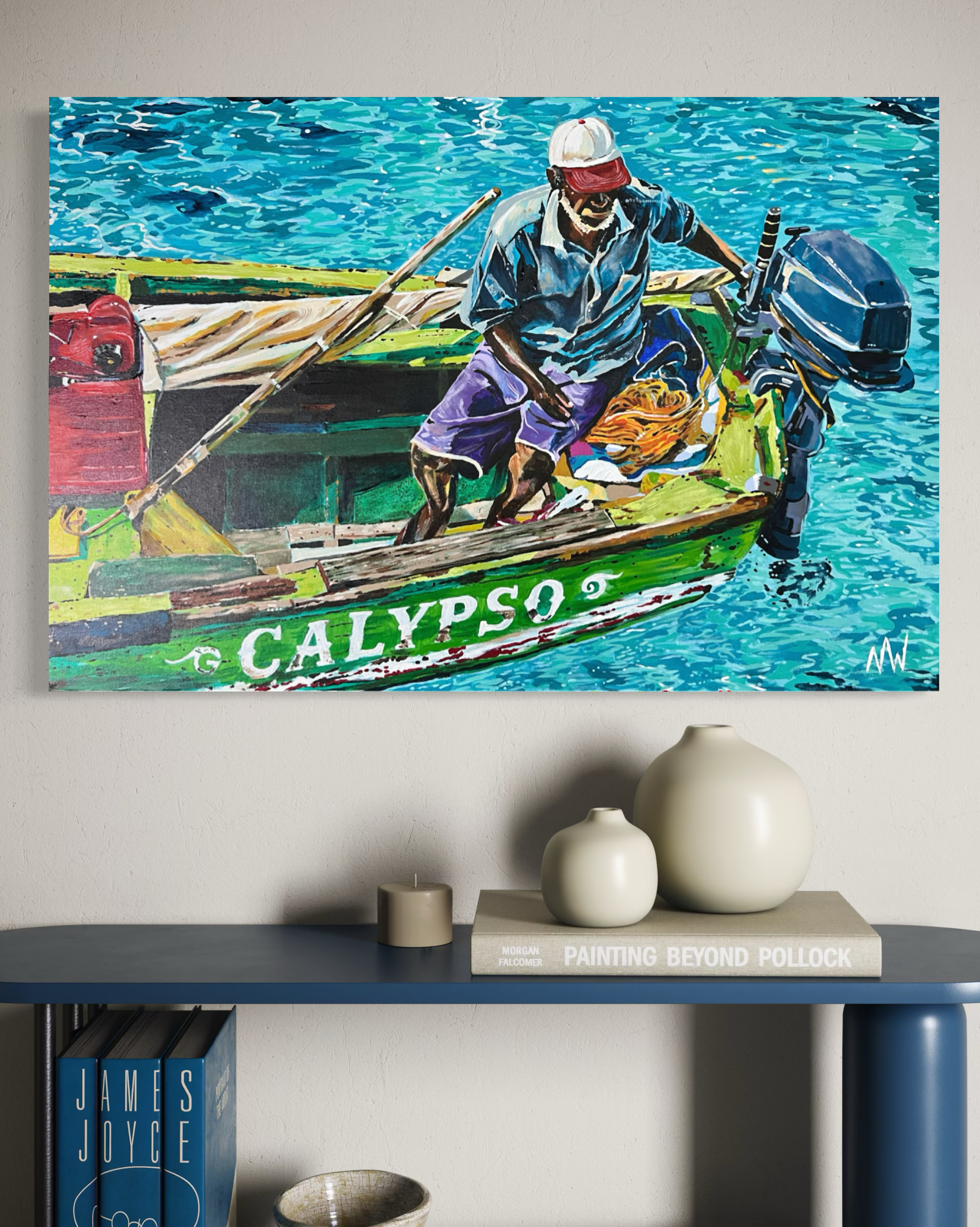 "Calypso" | 36" x 24" | Acrylic on Canvas | BBD$5,000.00/USD$2,500.00