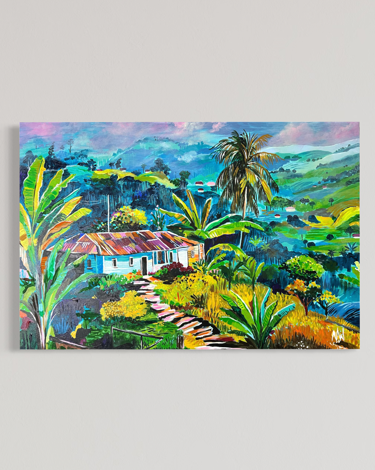 "Eden's Echo II" 
Acrylic on Canvas
36" x 24"
BBD$4,000.00/USD$2,000.00