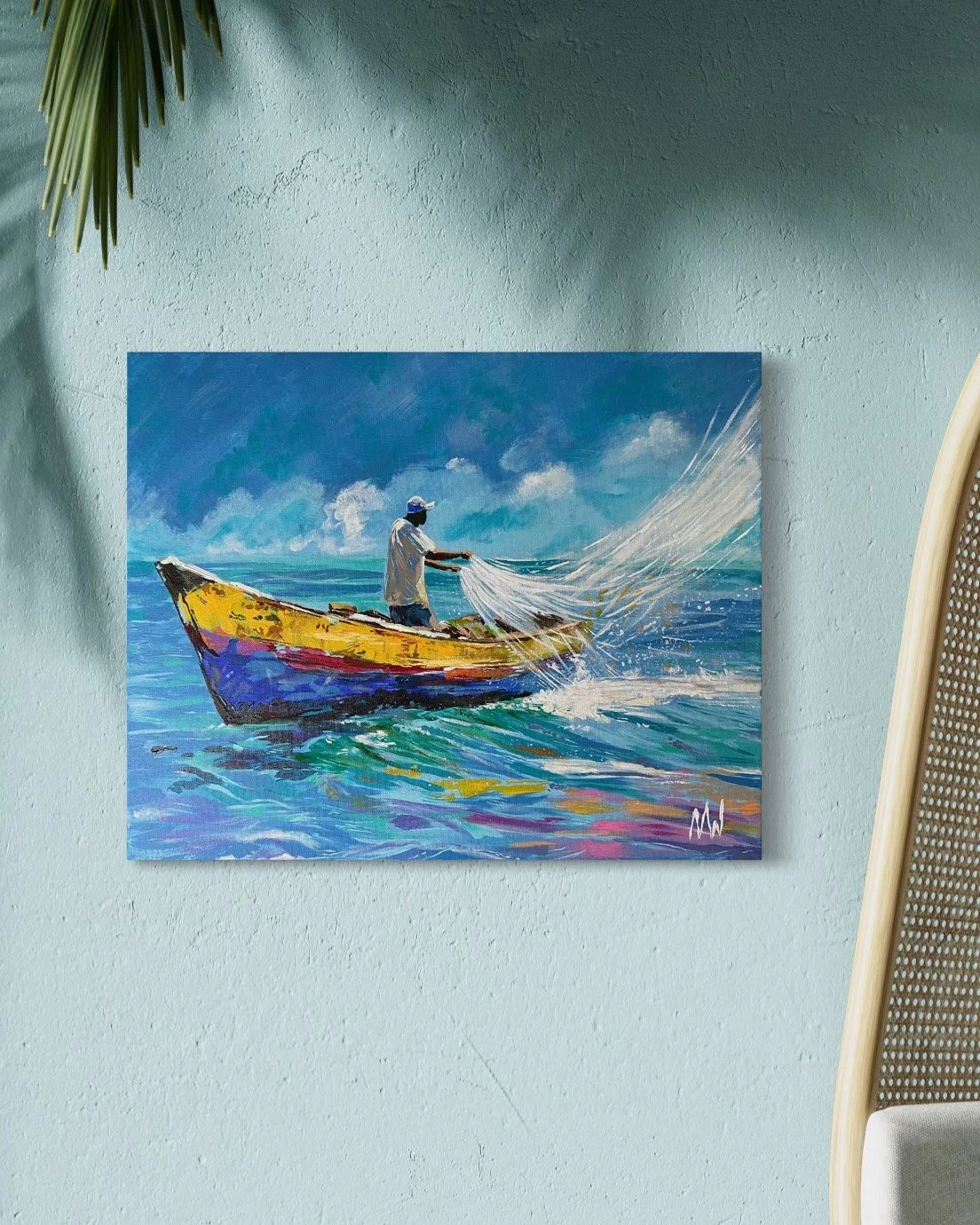 "Fisherman's Cast I"
Acrylic on Canvas
20" x 16" 
SOLD