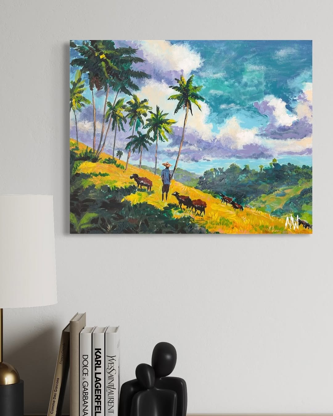 “The Shepherd’s Pause”
Acrylic on Canvas
20” x 16”
BBD$2,400.00/USD$1,200.00