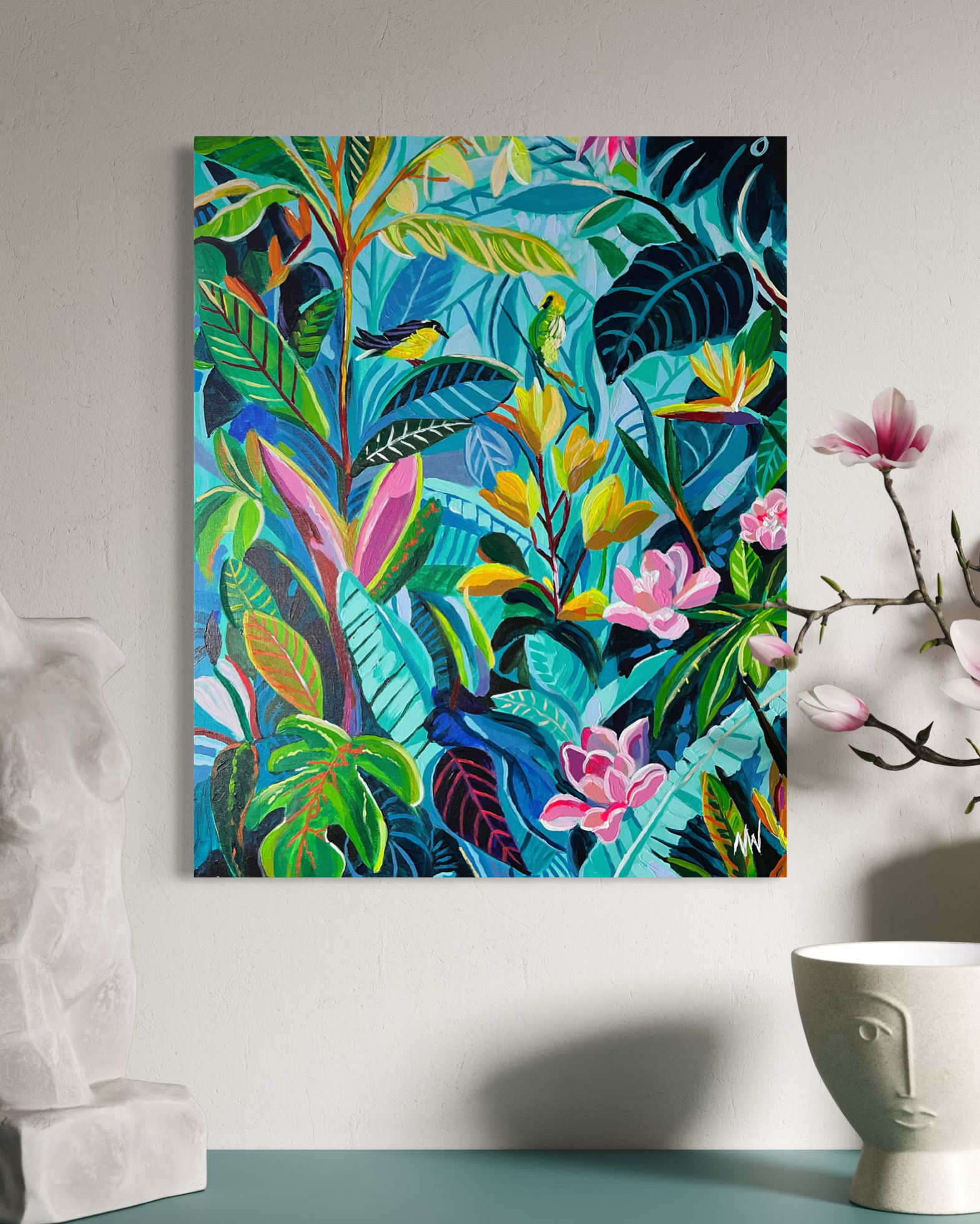 "Rhapsody in Bloom"
Acrylic on Canvas
24" x 30"
BBD$3,800.00/USD$1,900.00