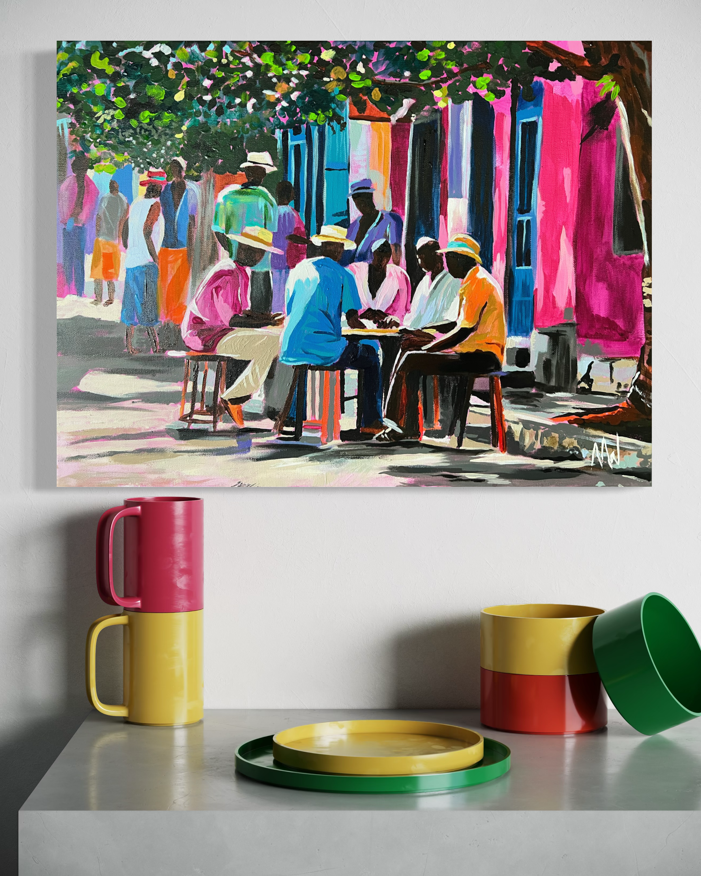 "Slappin' Bones X"
Acrylic on Canvas
24" x 18"
BBD$2,400.00/USD$1,200.00