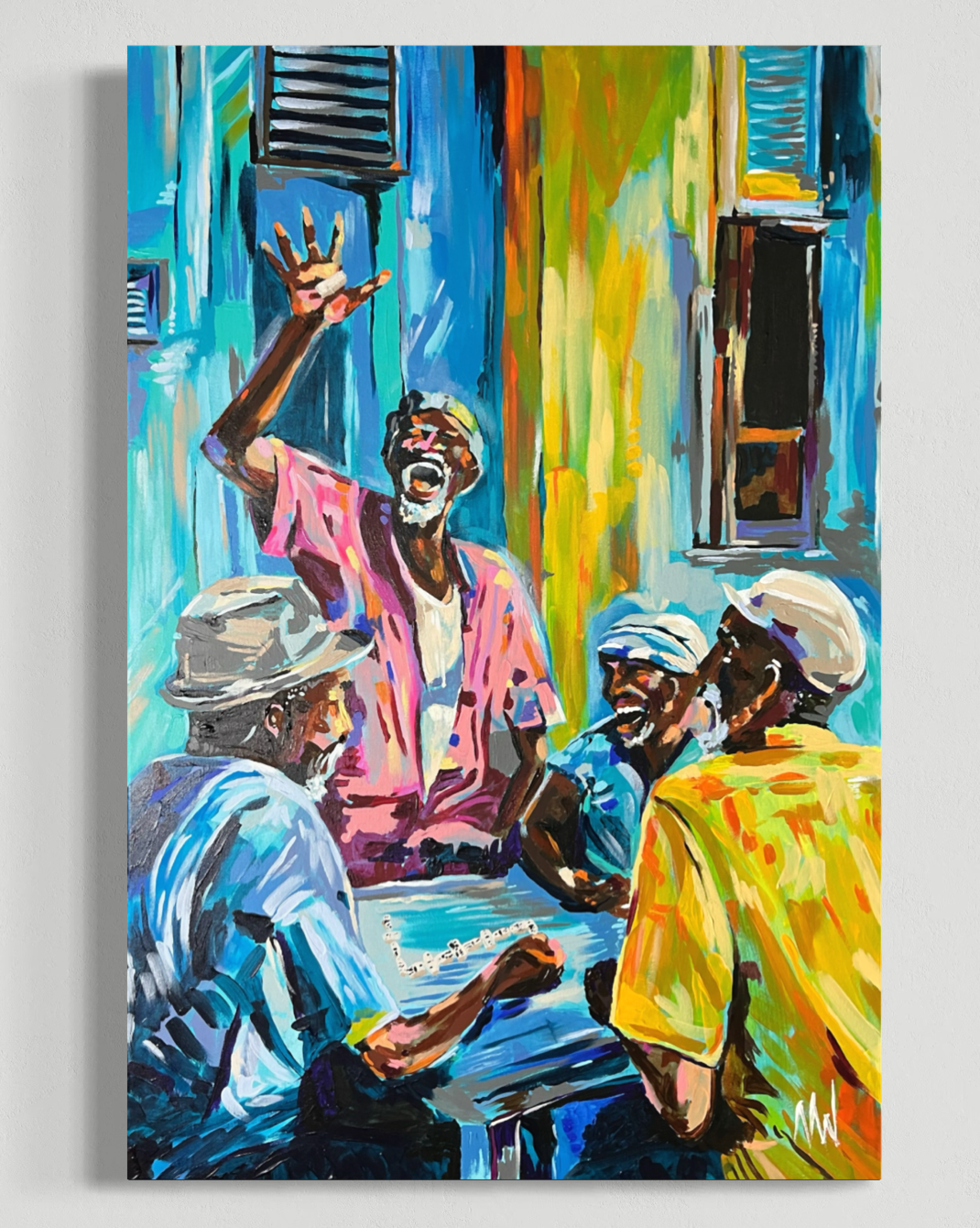 "Slappin' Bones XI" 
Acrylic on Canvas 
20" x 30"
SOLD