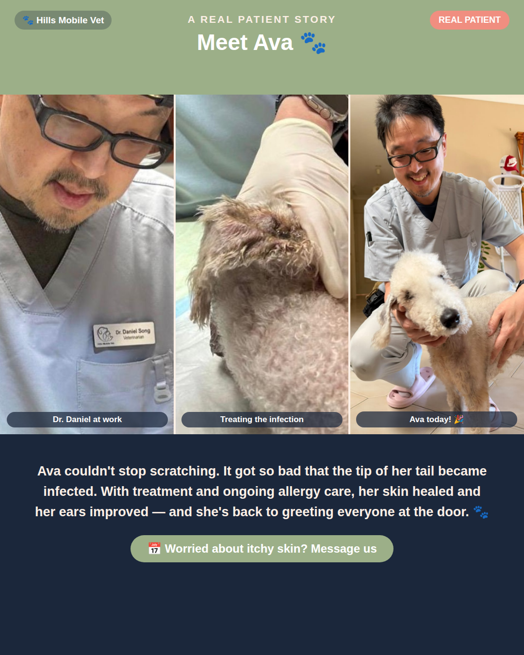 From itchy and sore to happy and healed. Meet Ava