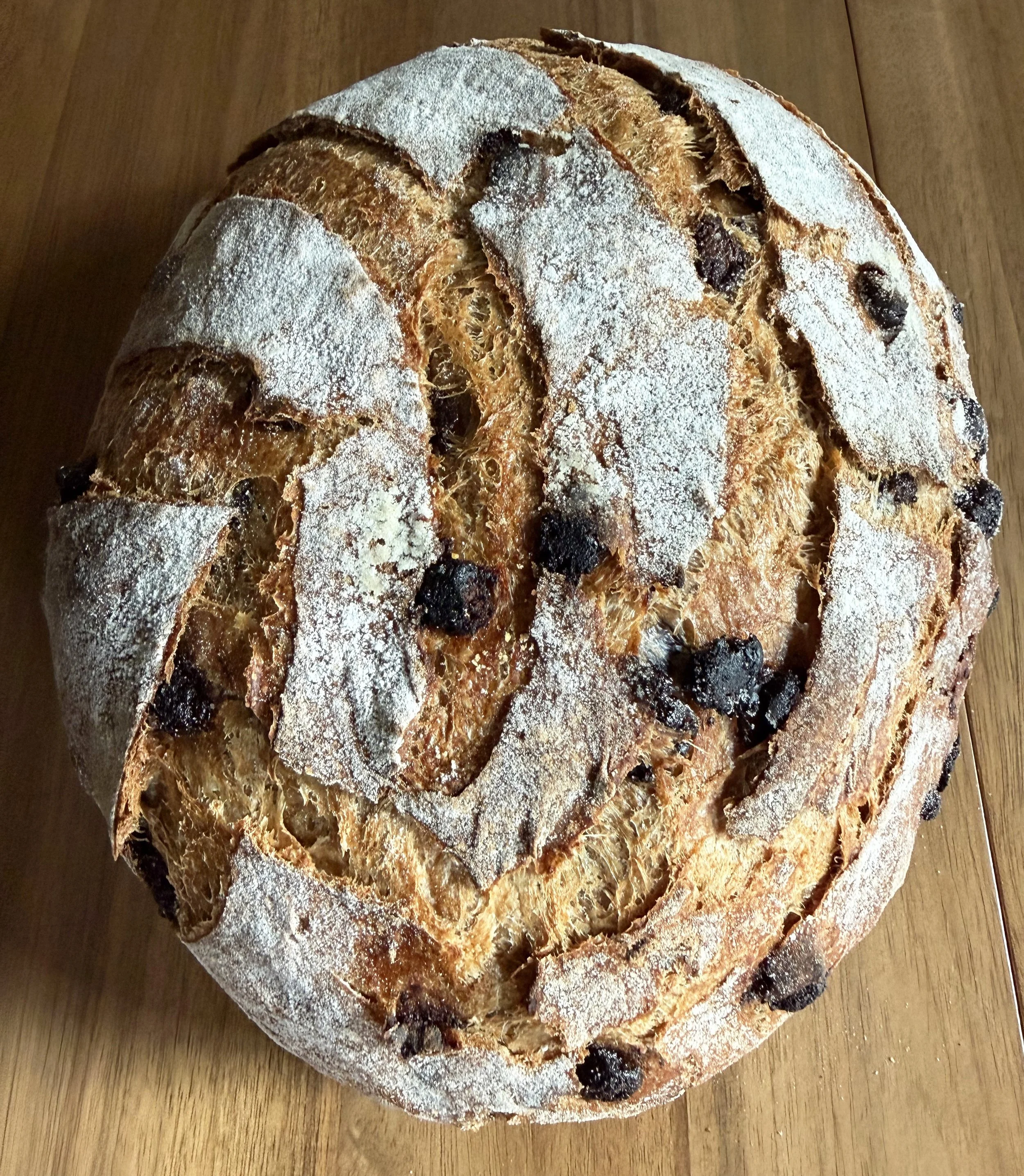 Coffee & Chocolate Sourdough Bread Loaf