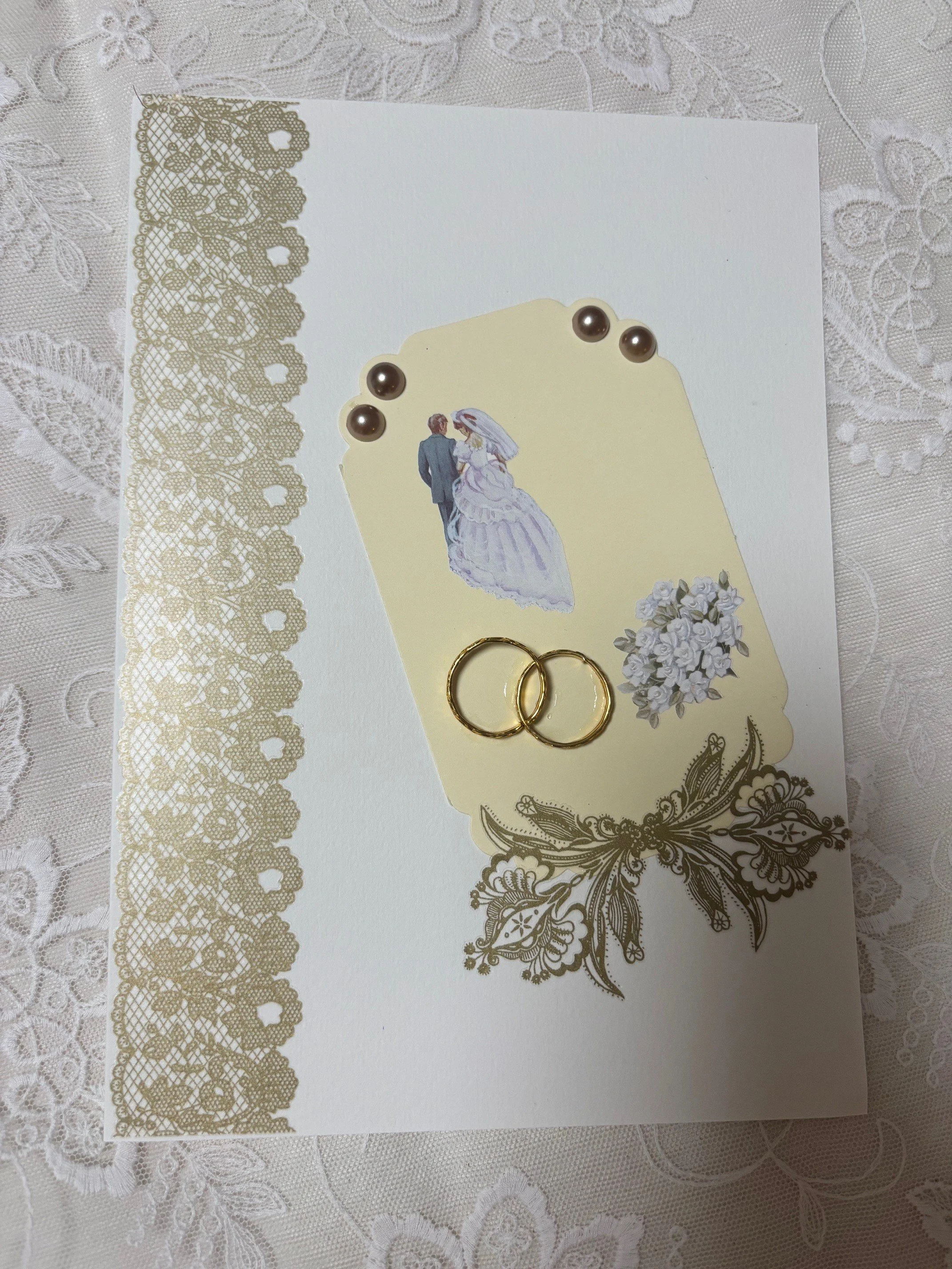 Glückwünsche zur Hochzeit "Eheringe"