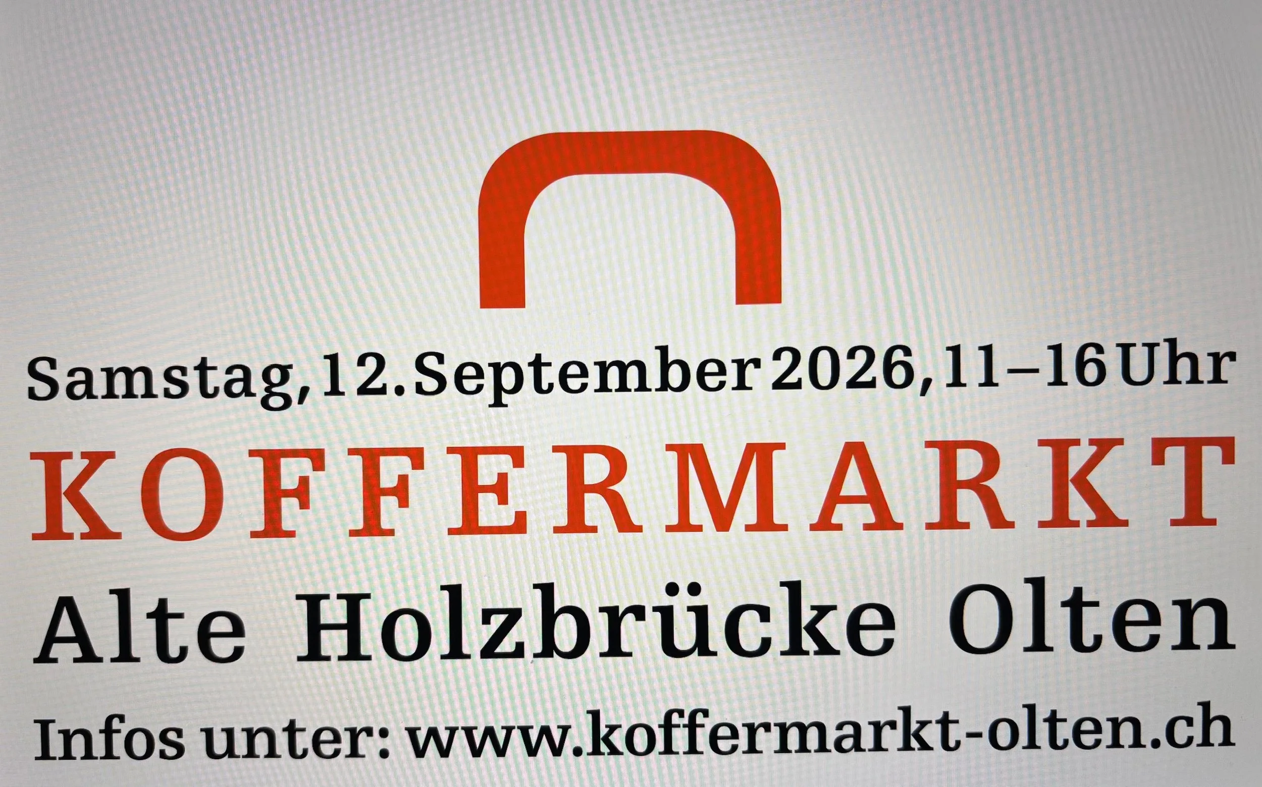 Koffermarkt Olten alte Holzbrücke