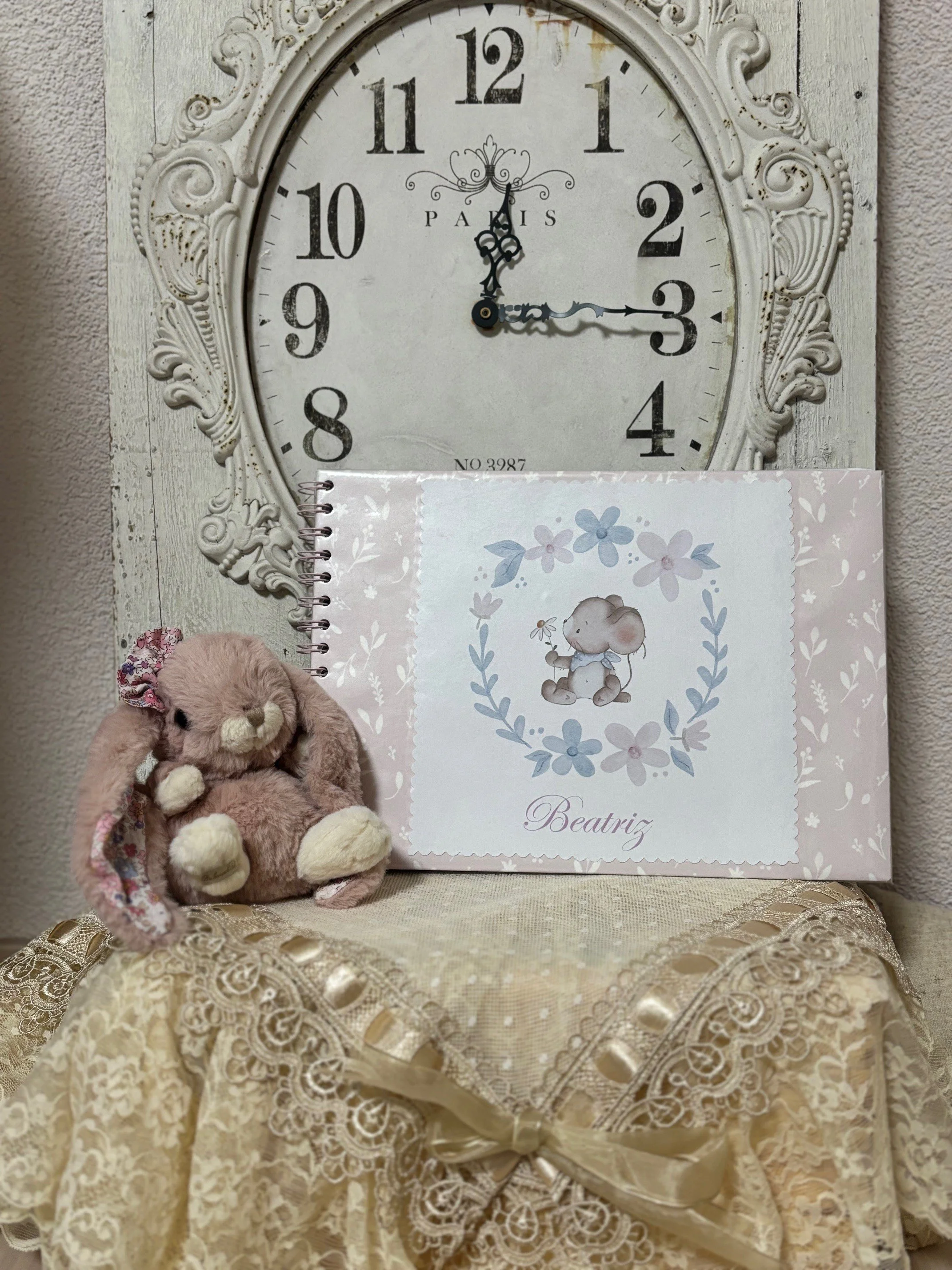 Fotoalbum Kleine Maus mit Blume "Girl"