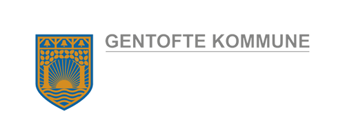 Logo for Gentofte Kommune med bygningsregister og navn.