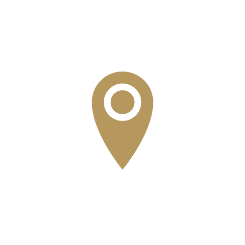 En gul brik med et stedmærke ikon.