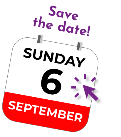 image with save the date 6th September and hyperlink to section lower down the page
