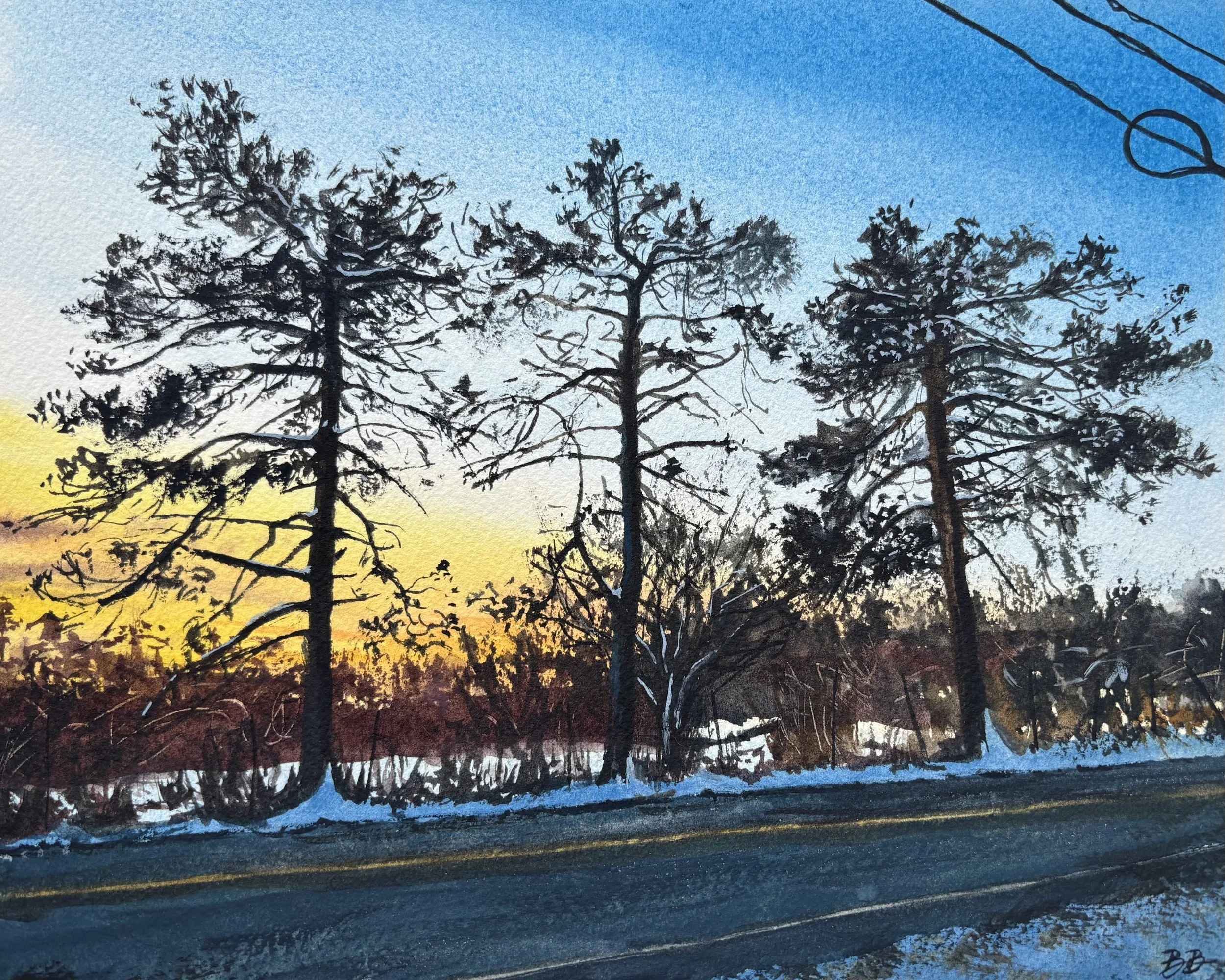 Sunset on Case Street