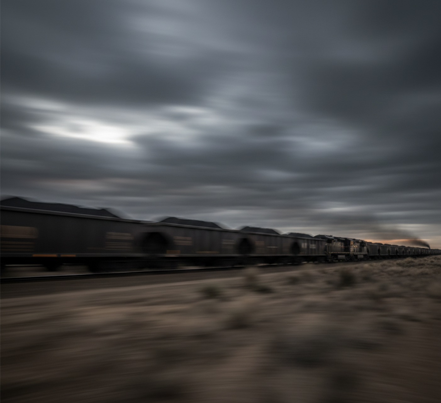 Coal trains on the move