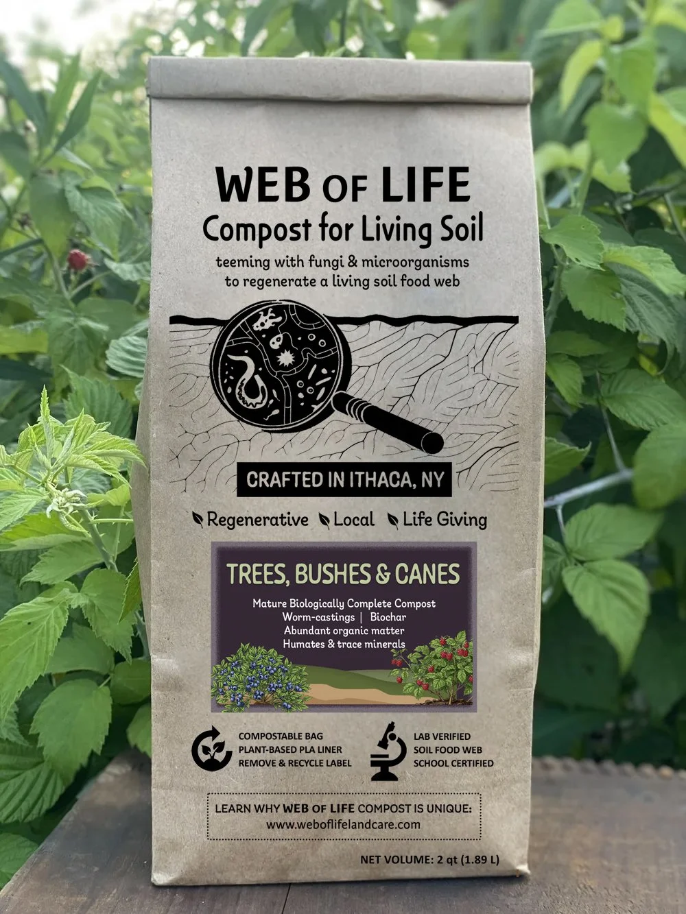 Web of Life Biological Compost: Trees, Bushes & Canes
