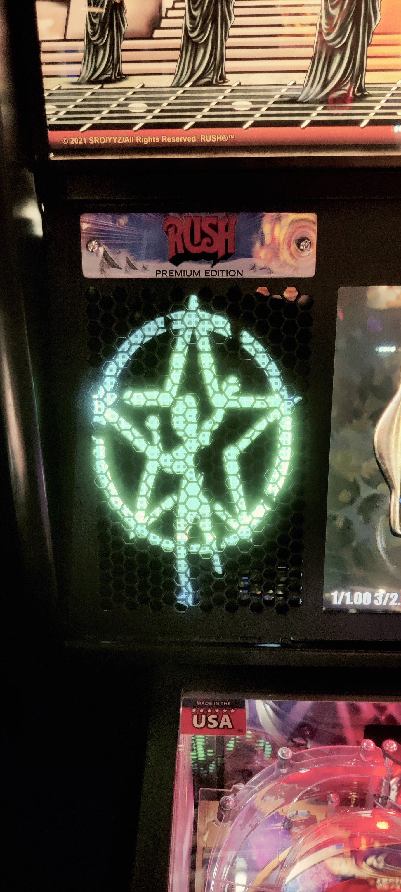 Stern Rush Starman rectangular speaker inserts