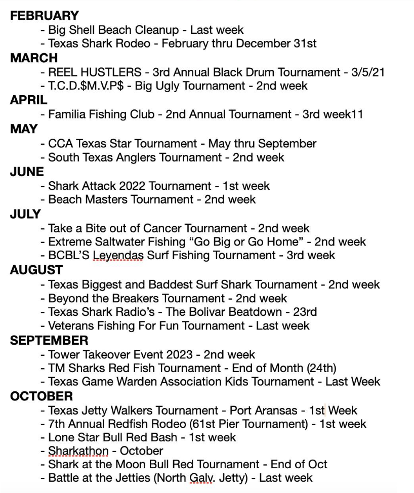 Texas Fishing Tournaments