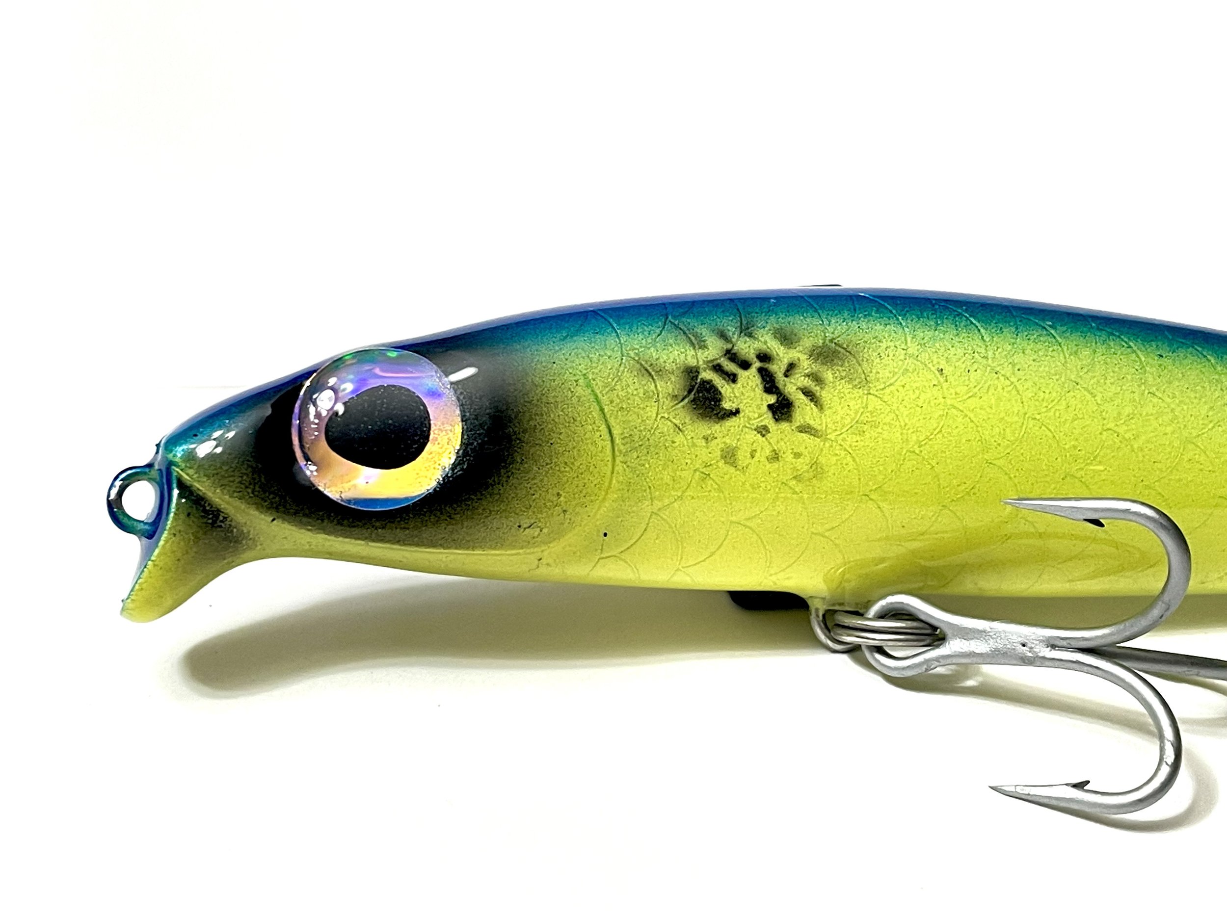 7" Magnum Jerkbait - Chartreuse Shad - Alan's Custom Lures