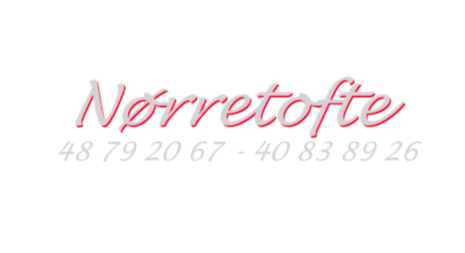 Logo with the word 'Nörretofte' and a phone number underneath.