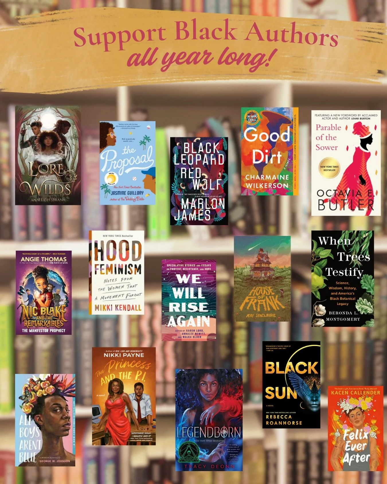 Always. Always. ALWAYS.

Stay up to date on new releases from black authors all year long by following these book lovers! 

📚 @prettylittlebookshelf 
📚 @mrs.yang_reads 
📚 @linothereader 
📚 @blerdy_girl_readings 

#readmorebooks #supportblackautho