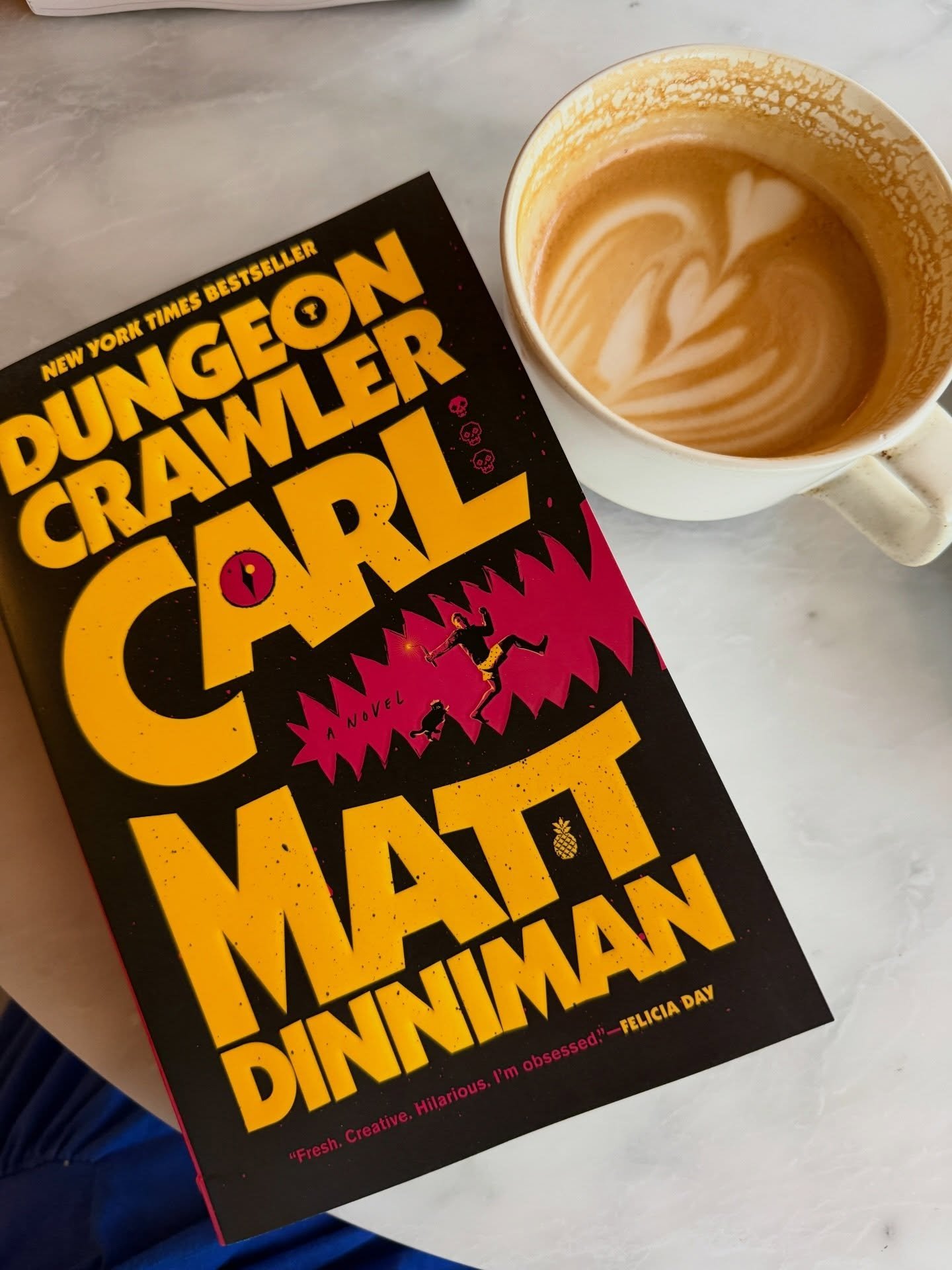 Join us tonight at @simonacafe for the community book exchange! 5:30-6:30pm in Arlington. Bring a few and leave with a few! Check the highlighted story for more details 📚☕️

I was late to the Dungeon Crawler Carl Series but now I am HOOKED. If you l