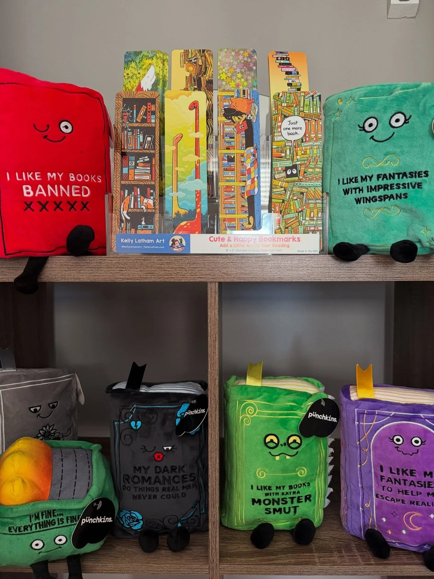 New bookmarks from @kellylathamart and @punchkinsofficial ?! Our bookish inventory is growing!! 

#bookish #booksbooksbooks #shoplocal #arlingtonva