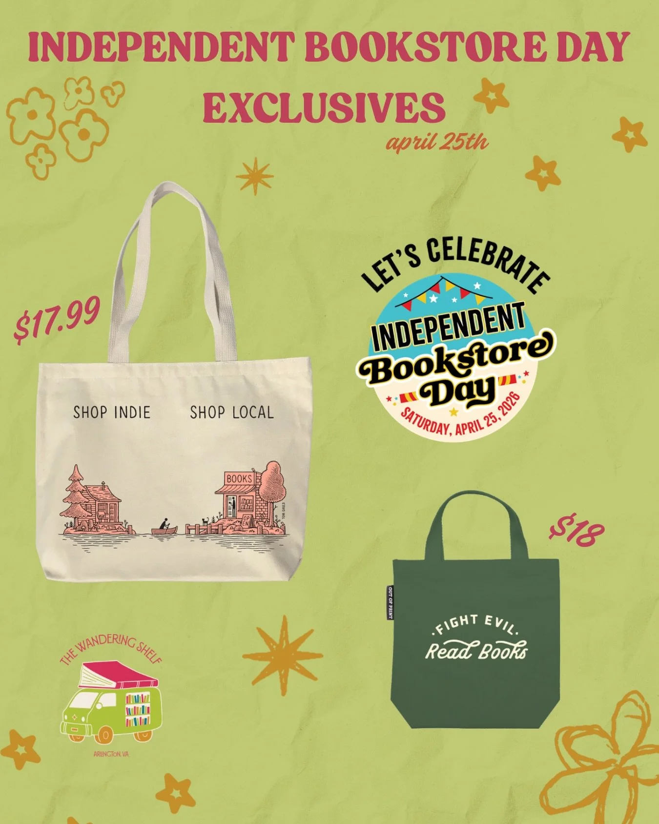 Thinking about all the exciting things launching for #independentbookstoreday 😍🎉📚

#arlingtonva #booksbooksbooks #shoplocal #mobilebookstore