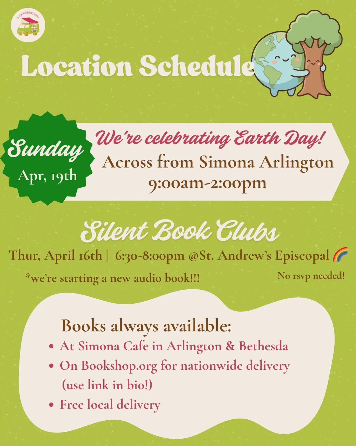 We&rsquo;re celebrating a few days early! Come join the party! 🌎💚💛

#earthday #booksbooksbooks #readmorebooks