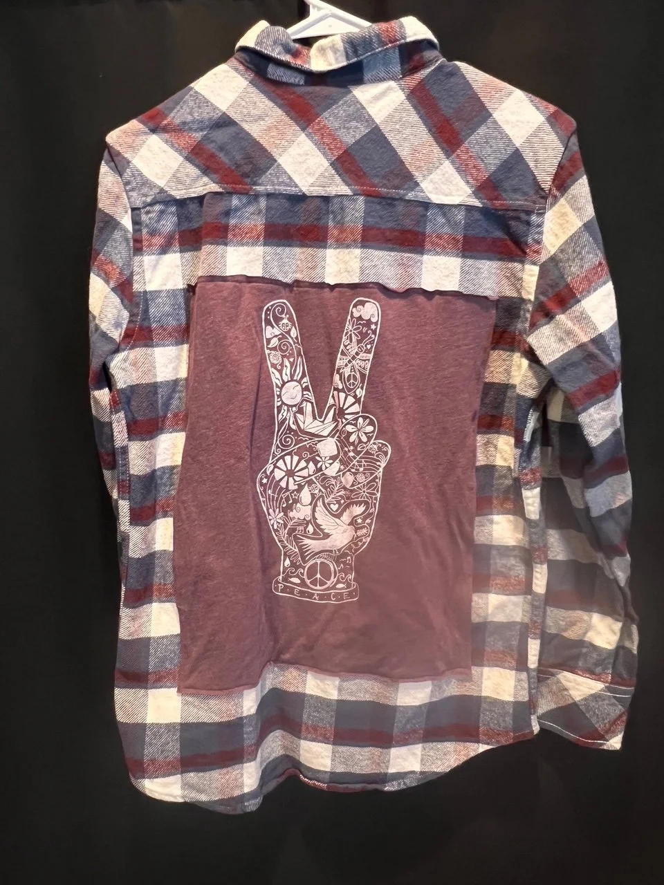 Peace Graphic Flannel Shirt