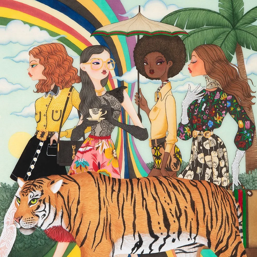 GUCCI Girls | 50 X 50 cm | 비단에 진채 | 2022